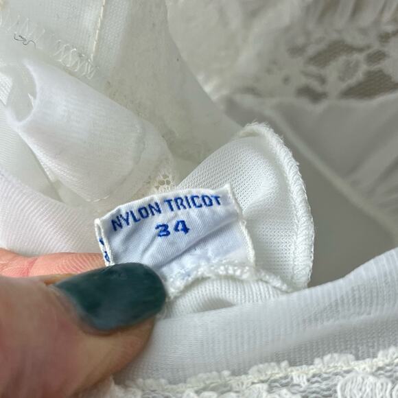 Vintage Slip Full One Piece White - Picture 9 of 11